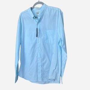 J. Crew Men's Blue Button Down Shirt Slim Untucked‎ NWT